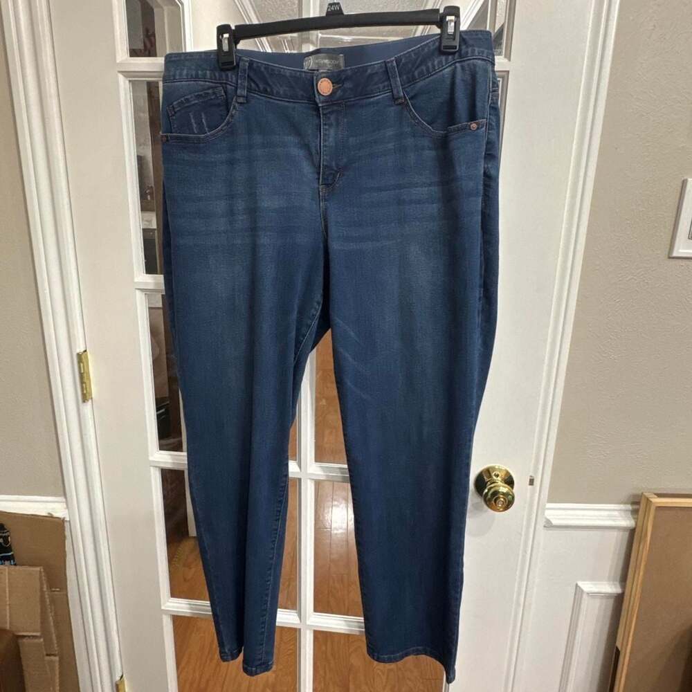 Wit & Wisdom High-Waisted Blue Denim Jeans Size 20W